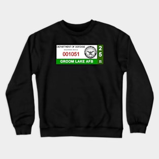 2025 Groom Lake Area 51 Vehicle Base Permit UFO Crewneck Sweatshirt